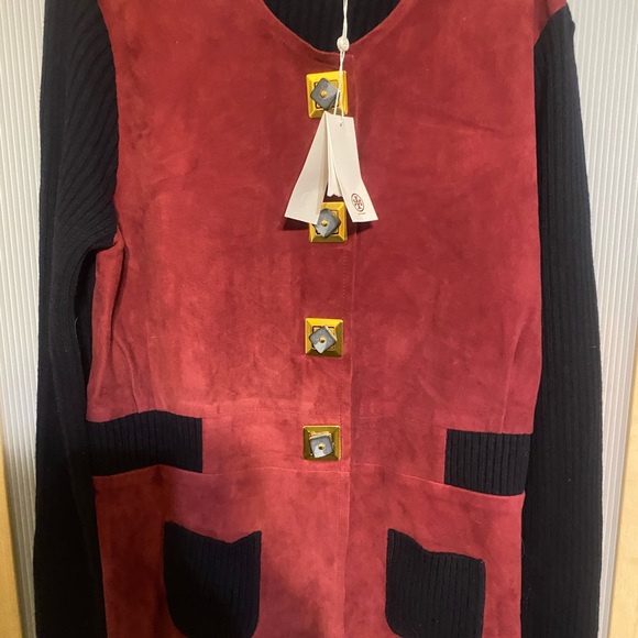 Tory Burch Katerina Contrasting Cardigan - Picture 9 of 10